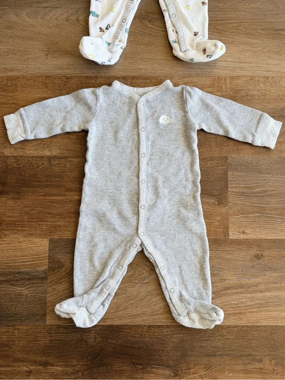 CARTERS | Baby Sleepers Bundle | Footed Pajamas | Neutral Boy |